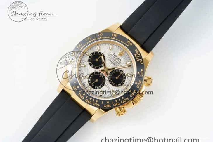 Dial 1:1 Strap Oysterflex Daytona Edition QF 116518 Rubber Best SA4130 on Meteorite 0706